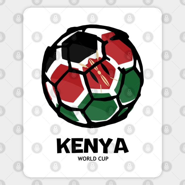 Kenya Football Country Flag Magnet by KewaleeTee